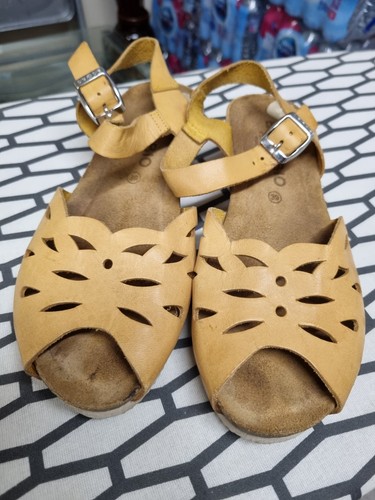 Bio leather thong - leather, sandals
