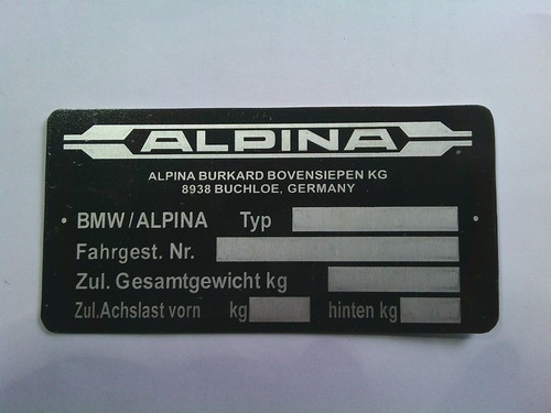 Bmw alpina emblem badge - bmw,