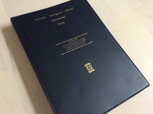 Rare civil defence folder - defence, ring