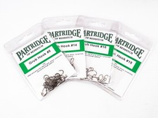 PARTRIDGE GRUB HOOK (YK4)  TROUT FLY TYING HOOKS - 25 per Pack -Sizes 8-18