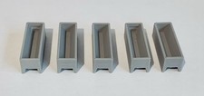 OO Gauge 3D Printed Grey Farm Troughs (Pack of 5) – 1:76 Model Scenery for Farms