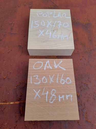 Oak and poplar wood - and,