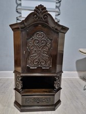 Gothic Carved Corner Cabinet
