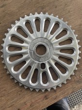 Profile Racing Imperial 43t BMX Chainring Sprocket Silver Polished old school 