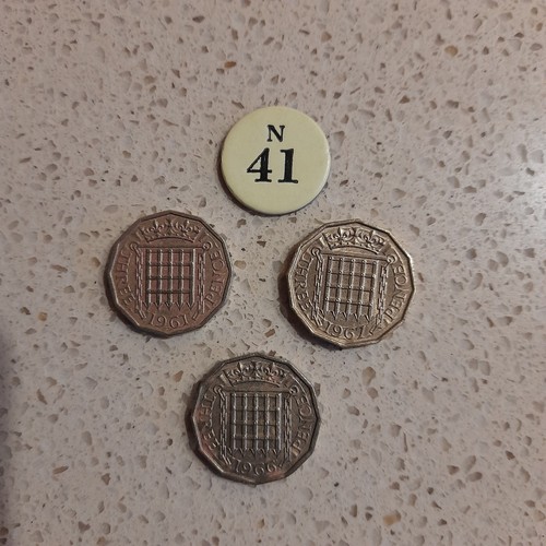 Threepence queen elizabeth - x,