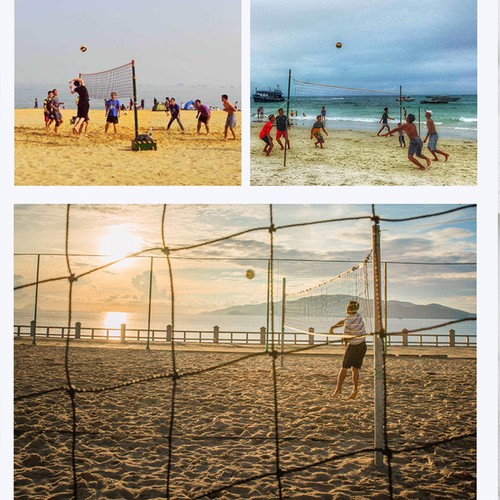 Portable beach air volleyball - portable,
