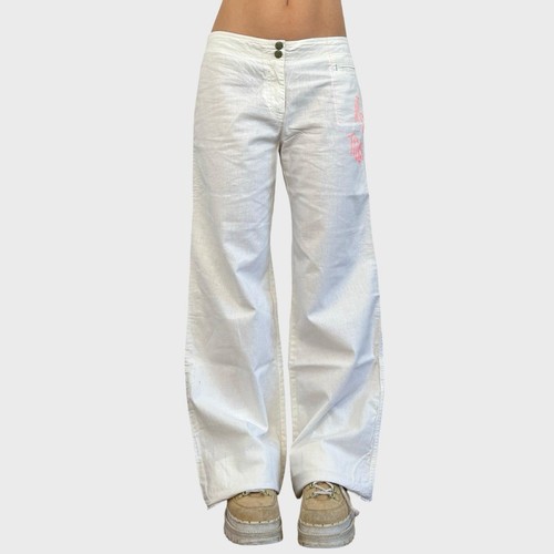Cop copine white linen wide - white,