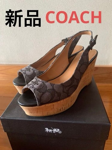 New coach platform sandals