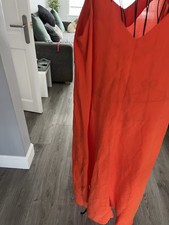 Lovely Dress Size 20 VGC From George At Asda Orange In Colour