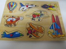 Preschool Wooden 8 Piece Peg