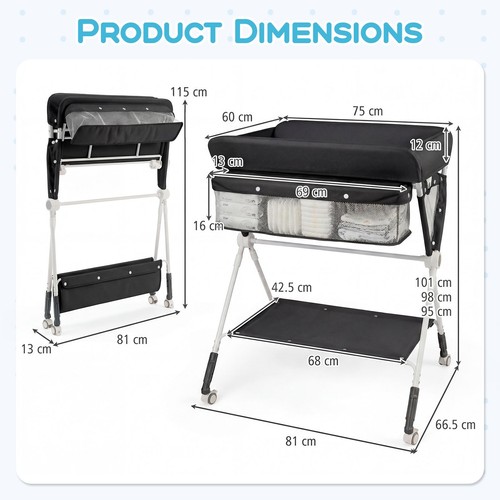 Foldable diaper changing - foldable,