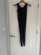 Black Stirrup Dance Catsuit