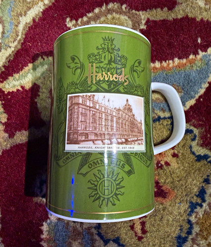Vintage harrods coffee mug - coffee,