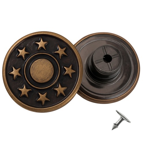 17mm hammer jeans buttons - on,