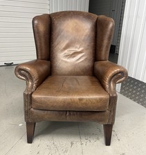 Tetrad Brown Leather Wingback
