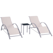 Outsunny 3 Pieces Lounge Chair