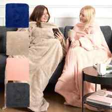Snuggle Wearable Blanket & Cushion Oversized Blanket Soft Sleeves One Size 2in1