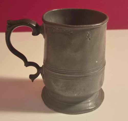 Victorian pewter pint - victorian, 1/2