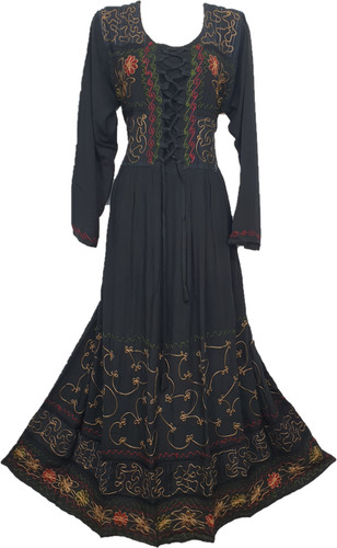 Maxi dress long sleeve crinkle - maxi,