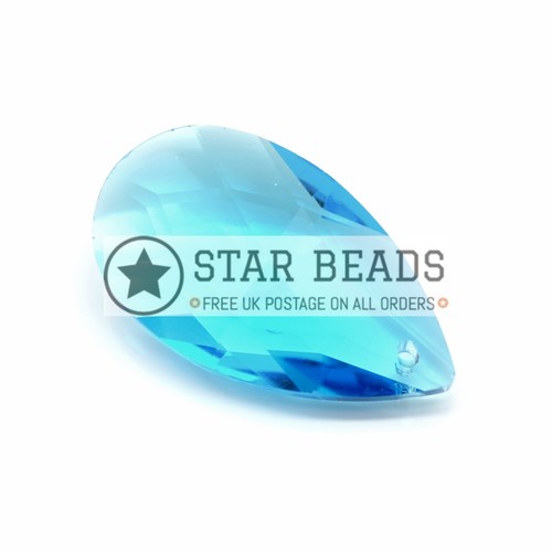 Teardrop faceted glass - teardrop,