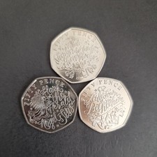3 x 50p COINS CHRISTMAS CAROLS