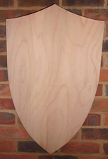 Large Plain Wooden Shield 76x48cm - Decorate Your Own!