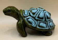 Vintage Trentham Art Pottery Tortoise Money Box