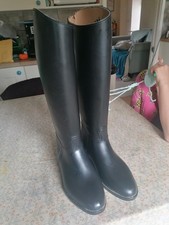 Harry Hall Black Leather Riding Boots Ladies Size 6-6.5