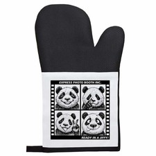 'Funny Photo Booth Panda' Oven Glove / Mitt (OG00052035)