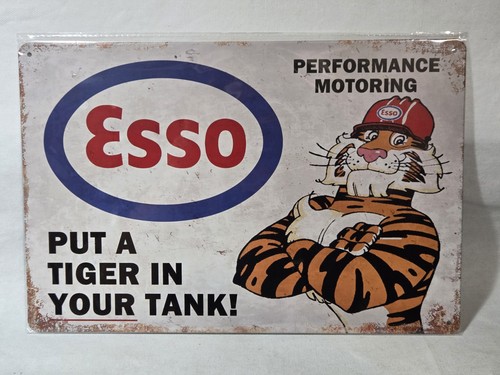 Esso gasoline sign 8x12 - gasoline,