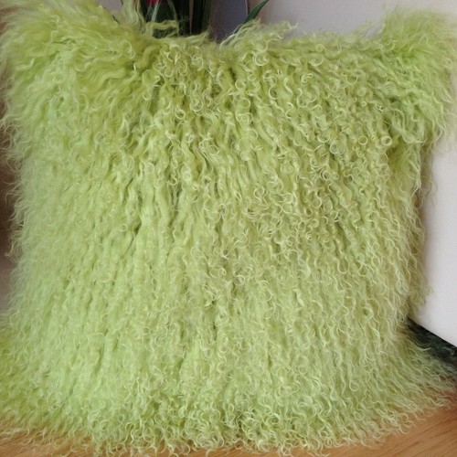 Cosy lime green 40x40cm - lime,