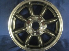 MGB  MGC   5.5 X 15 KNOCK ON  ALLOY WHEELS GREY POLISHED RIM , SET OF 4
