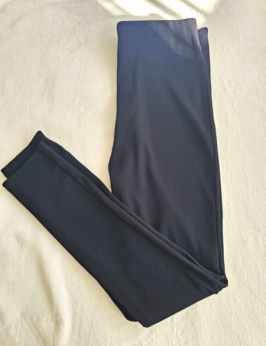Zara black fine ribbed - black,
