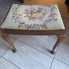 Vintage needlepoint Footstool