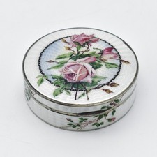 Antique Sterling Silver Enamel