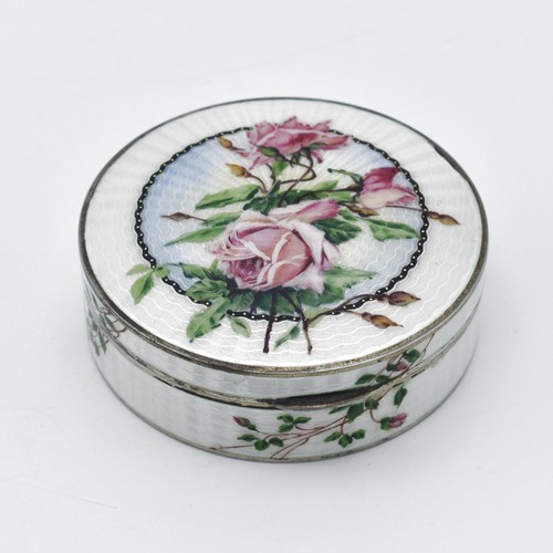 Antique sterling silver enamel - silver,