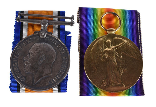 Ww1 medal pair - to, l.8417