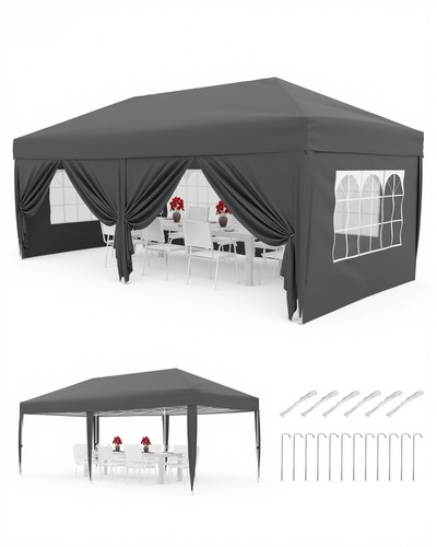 Pop gazebo 3x6m heavy duty - 3x6m,