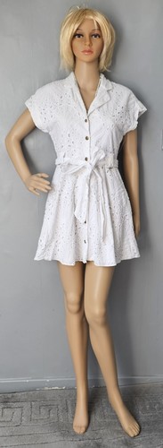 White broderie anglaise - , zara