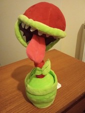 Super Mario Piranha Plant Puppet With Sound Soft Toy Signed By Charles Martinet!