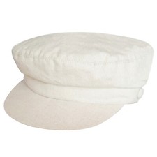 Fiddler Cap Linen Mariner Hat