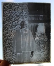 Vintage 4" x 5" Glass Plate