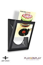 Art Vinyl Play and Display LP Record Album Frame - Single Pack - BLACK