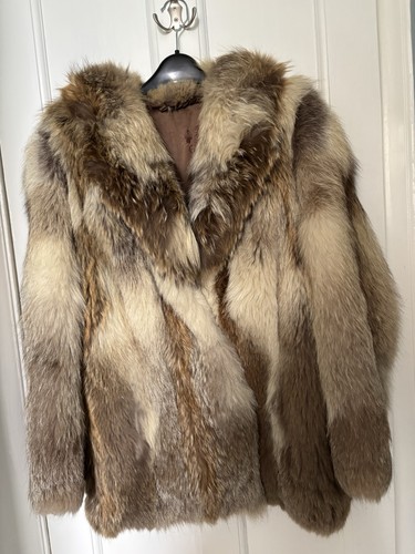 Vintage real fox fur coat - fur, size