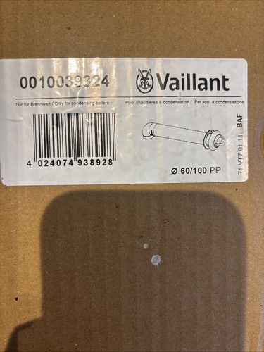 Vaillant horizontal flue - horizontal,