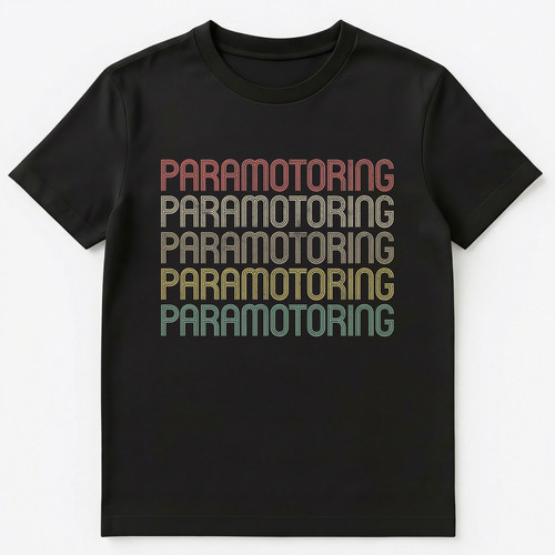 Retro style paramotoring - retro,