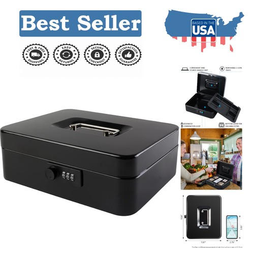 Secure large cash box with - secure,