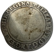 Tudor, Elizabeth I, Shilling, MM Cross Crosslet, Aylesbury Hoard  Lot 94