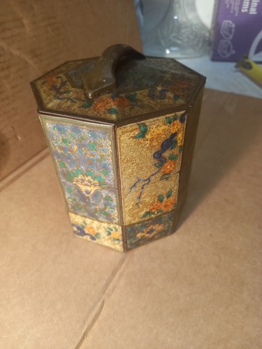 Vintage decorative tin tea - vintage,