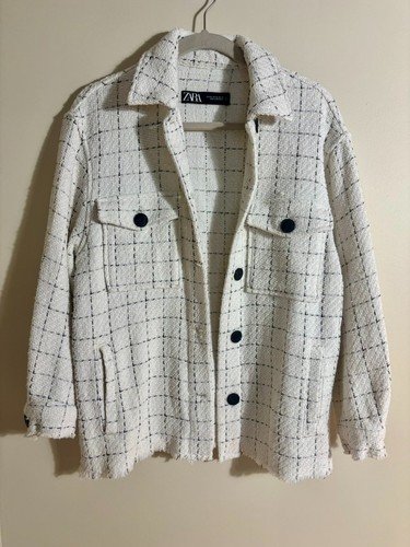 Zara cream tweed check - cream,